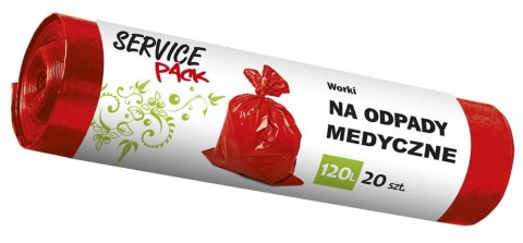 SP Worki na odpady MEDYCZNE LDPE 120L 20szt SP Worki na odpady MEDYCZNE LDPE 120L 20szt