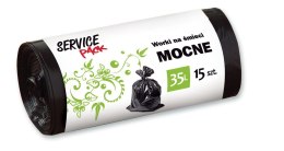 SP Worki na śmieci MOCNE LDPE 35L 15szt