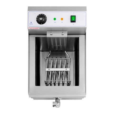 FRYTOWNICA NASTAWNA GASTRONOMICZNA ELEKTRYCZNA Z KRANEM 230 V 3500W 16 L FRYTOWNICA NASTAWNA GASTRONOMICZNA ELEKTRYCZNA Z KRANEM 230 V 3500W 16 L