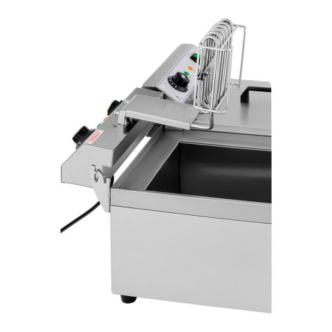 FRYTOWNICA PODWÓJNA GASTRONOMICZNA ELEKTRYCZNA Z KRANEM 230 V 2 X 3200W 2 X 13 L FRYTOWNICA PODWÓJNA GASTRONOMICZNA ELEKTRYCZNA Z KRANEM 230 V 2 X 3200W 2 X 13 L
