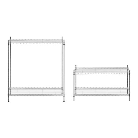 REGAŁ MAGAZYNOWY DRUCIANY AŻUROWY CHROMOWANY 137X90X35CM DO 120KG REGAŁ MAGAZYNOWY DRUCIANY AŻUROWY CHROMOWANY 137X90X35CM DO 120KG