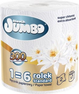 Ręcznik papierowy 1R SŁONIK JUMBO MAXI 300 list 2W - 4 szt.