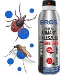 BROS - spray na komary i kleszcze 50% DEET 90ml - 1 szt.