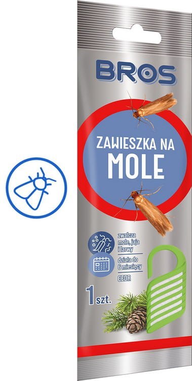 BROS - zawieszka na mole cedrowa - 1 szt. BROS - zawieszka na mole cedrowa - 1 szt.