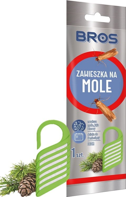 BROS - zawieszka na mole cedrowa - 1 szt. BROS - zawieszka na mole cedrowa - 1 szt.