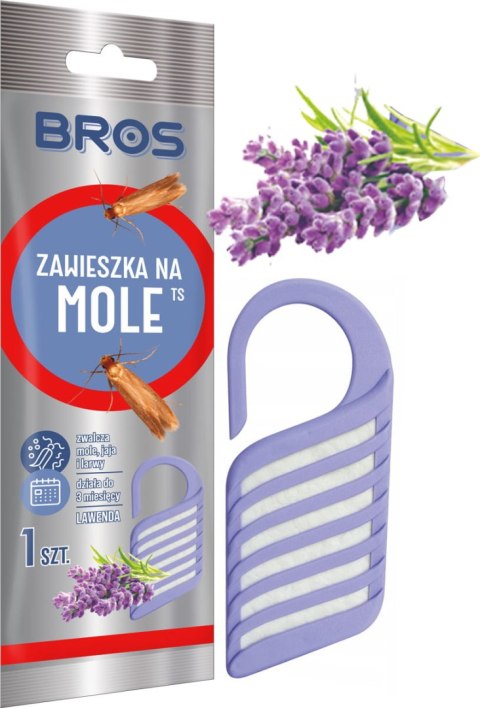 BROS - zawieszka na mole lawendowa - 1 szt. BROS - zawieszka na mole lawendowa - 1 szt.
