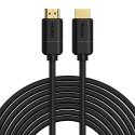 Kabel przewód HDMI 2.0 4K 30Hz 3D HDR 18Gbps 8m - czarny