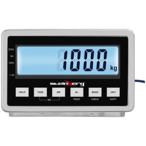 Waga platformowa magazynowa LCD 100 x 100 cm 1000 kg / 0.2 kg Waga platformowa magazynowa LCD 100 x 100 cm 1000 kg / 0.2 kg