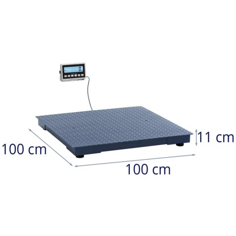 Waga platformowa magazynowa LCD 100 x 100 cm 1000 kg / 0.2 kg Waga platformowa magazynowa LCD 100 x 100 cm 1000 kg / 0.2 kg