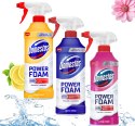 Zestaw 3 x Domestos Power Foam Piana Do Mycia Toalety i Łazienki 435ml