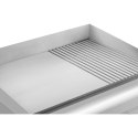 GRILL PŁYTA GRILLOWA PODWÓJNA GŁADKA RYFLOWANA Z SZUFLADĄ NA TŁUSZCZ 230 V 2X 3200 W