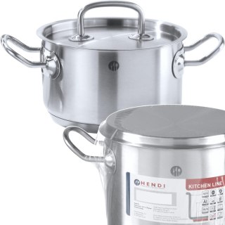 Garnek niski Kitchen Line z pokrywką 2,9 l śr. 200 x 95 h - Hendi 836019