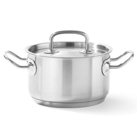 Garnek średni Kitchen Line z pokrywką 15 l śr. 320 x 190 mm - Hendi 836507