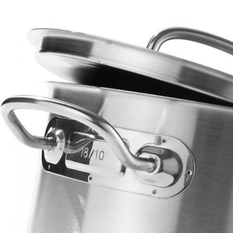 Garnek średni Kitchen Line z pokrywką 15 l śr. 320 x 190 mm - Hendi 836507