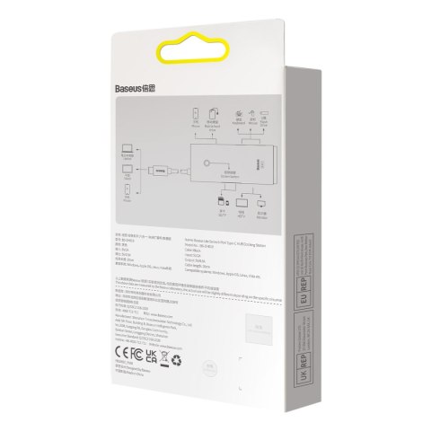 Lite series wielofunkcyjny hub USB-C 2 x USB 3.0 USB-C HDMI 1.4 SD-TF czarny