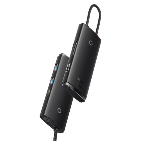 Wielofunkcyjny hub lite series USB-C 2x USB PD HDMI SD/TF czarny