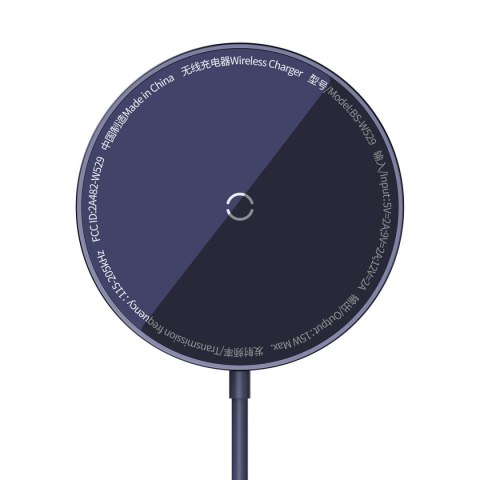 Ładowarka magnetyczna indukcyjna Simple Mini3 MagSafe Qi 15W fioletowa