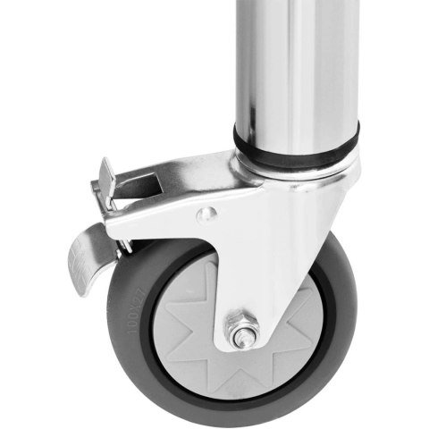 Stół blat roboczy przyścienny z rantem na kółkach 1 półka 100 x 60 cm do 155 kg