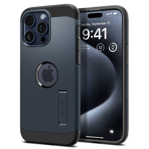 Etui Tough Armor MagSafe na iPhone 15 Pro czarny metal
