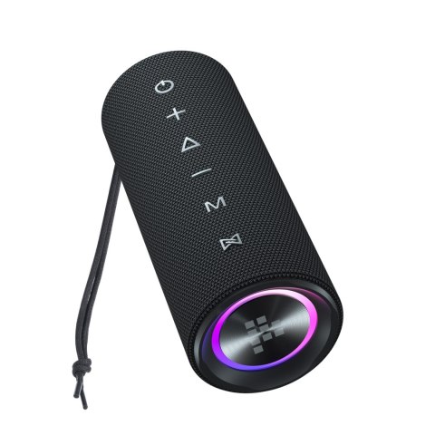 Głośnik przenośny Bluetooth Mirtune C2 24W + kable USB-C AUX - czarny
