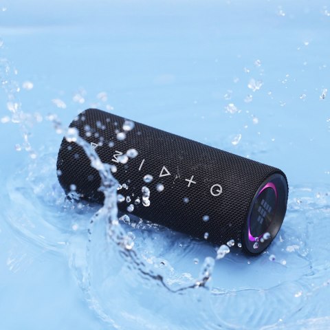 Głośnik przenośny Bluetooth Mirtune C2 24W + kable USB-C AUX - czarny