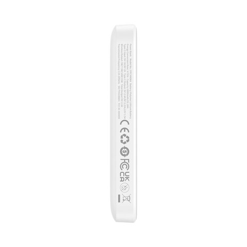 Powerbank 6000mAh Magnetic Mini Air 20W z kablem USB-C - biały