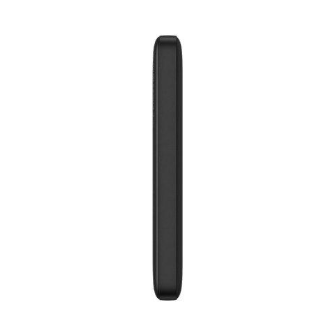 Powerbank Airpow 20W 10000mAh z kablem USB-A - USB-C 30cm - czarny