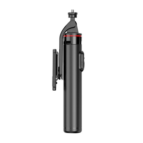 Selfie stick teleskopowy z pilotem stojak tripod na telefon 1.3m - czarny