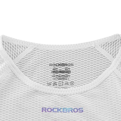 Koszulka kamizelka rowerowa tkanina 3D damska szybkoschnąca XL / XXL - biała