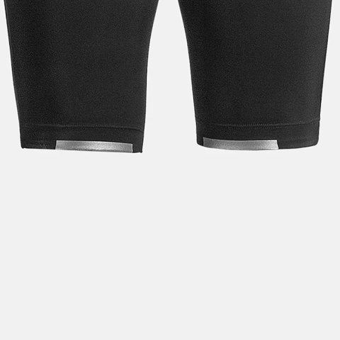 Spodenki rowerowe kolarskie krótkie na szelkach z wkładką L - czarne