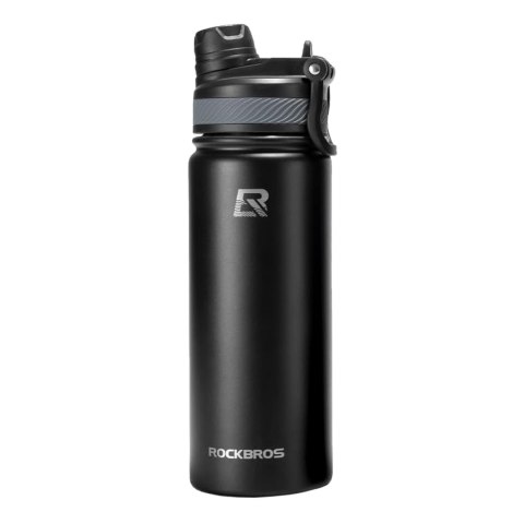 Bidon rowerowy butelka termiczna na napoje stal nierdzewna 530ml - czarny