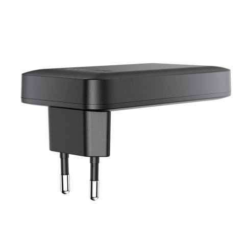 Ładowarka sieciowa płaska 65W GaN 2 USB-C USB-A ultra cienka - czarna