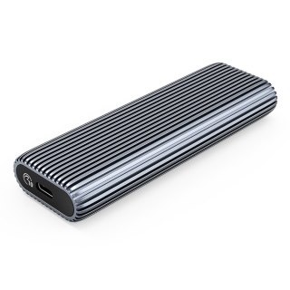 Kieszeń obudowa na dysk AM2C3-G2 M.2 NVME USB-C - szara