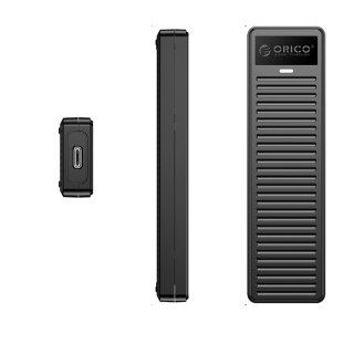 Kieszeń obudowa na dysk DDM2-C3 M.2 NVME USB-C 10Gb/s - szara