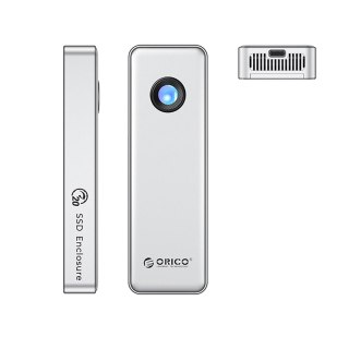 Kieszeń obudowa na dysk OUM2-G20 M.2 NVME USB-C 20Gb/s - srebrna
