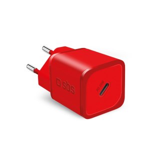 Ładowarka sieciowa GaN z Power Delivery 20W - czerwona
