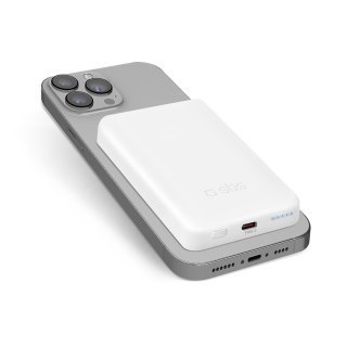 Powerbank 5000 mAh USB-C kompatybilny z MagSafe - biały