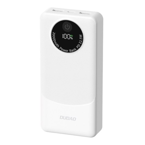 Powerbank K12Pro 20000mAh 22.5W PD USB-A USB-C - biały
