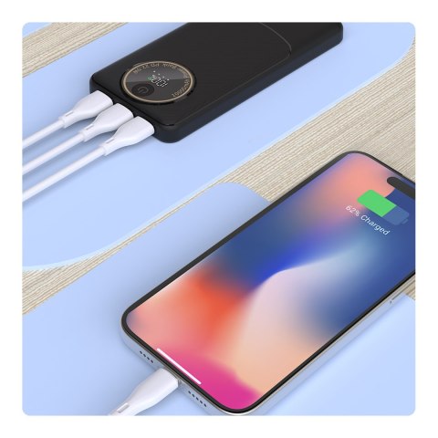 Powerbank K12Pro 20000mAh 22.5W PD USB-A USB-C - czarny