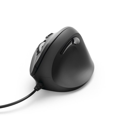 Myszka przewodowa EMC-500 ergonomiczna pionowa - czarna