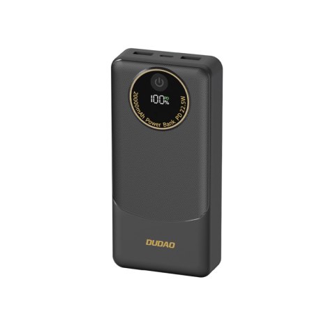 Powerbank K12 10000mAh USB-A USB-C PD22.5W - czarny