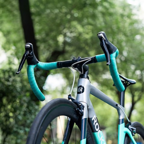 Owijka na kierownicę rowerową z pianki EVA wytłaczana - pomarańczowa