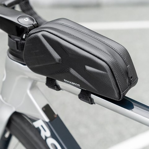 Torba rowerowa usztywniana wodoodporna na ramę 1.4l - czarna