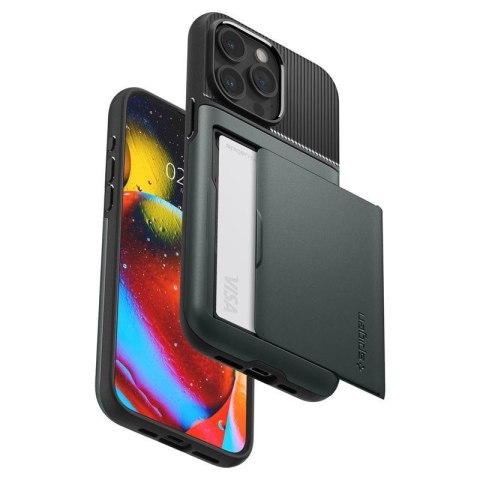 Etui case na iPhone 15 Pro Max Slim Armor CS - ciemnozielone