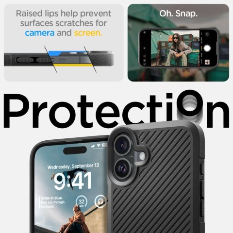Etui case na iPhone 16 Core Armor - czarny mat