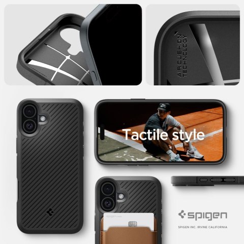 Etui case na iPhone 16 Core Armor - czarny mat