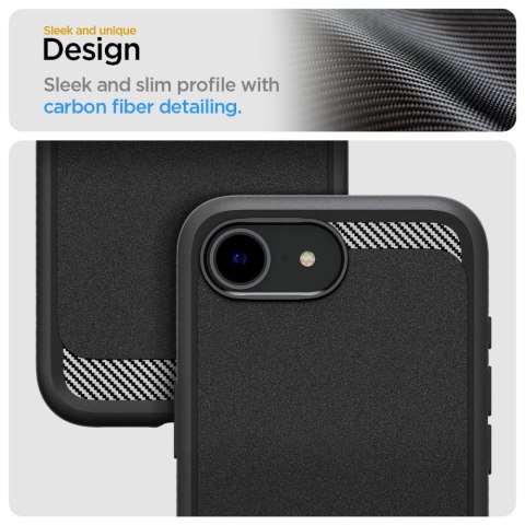 Etui case na iPhone 16e Rugged Armor MagSafe - czarne