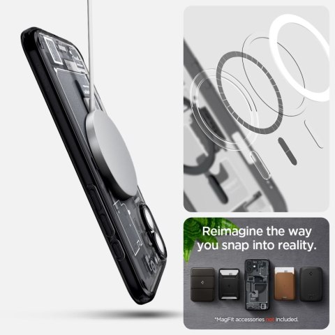 Etui ochronne na iPhone 16 Ultra Hybrid MagSafe Zero One - ciemnoszare