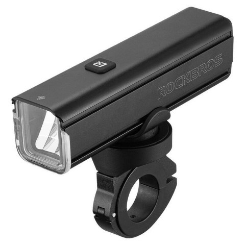 Lampka rowerowa przednia 1000 lm z kablem USB-C - USB-A - czarna