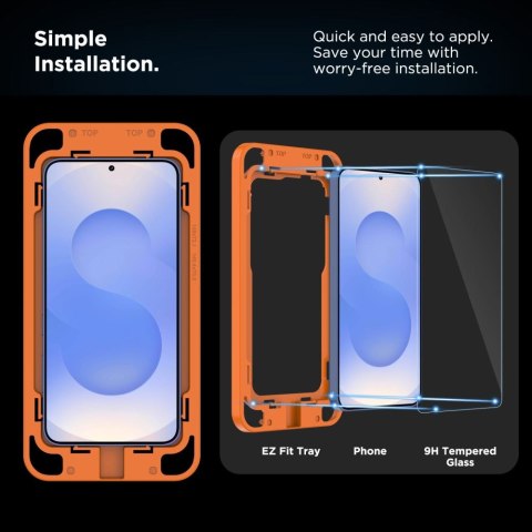 Szkło hartowane na Samsung Galaxy S25 Quick Set+ - przezroczyste